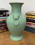 Guardian's Embrace Celadon Green Ceramic Vase Flared Rim, SKU , image 6
