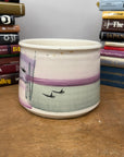 Hand-Painted Lavender Ceramic Bowl with Gradient Brushwork, SKU , image 4