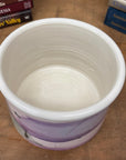 Hand-Painted Lavender Ceramic Bowl with Gradient Brushwork, SKU , image 8