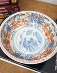 Hand-Painted Porcelain Bowl with Landscape and Figures - FEA Home