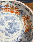Hand-Painted Porcelain Bowl with Landscape and Figures - FEA Home