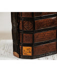 Hexagonal Four-Tier Woven Bamboo Basket with Carved Handle - image 12