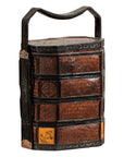 Hexagonal Four-Tier Woven Bamboo Basket with Carved Handle - image 15