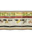 Inspired Six-Panel Screen with Horses in Stable with Bamboo-1. Asian & Chinese Furniture, Art, Antiques, Vintage Home Décor for sale at FEA Home