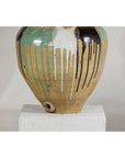 Large Antique Drip-Glazed Stoneware Jar Planter - image 4