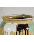 Large Antique Drip-Glazed Stoneware Jar Planter - image 6