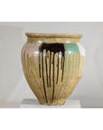 Large Antique Drip-Glazed Stoneware Jar Planter - image 9