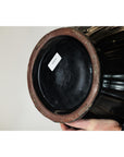 Large Artisan Ceramic Planter with Olive & Brown Drip Glaze - image 13