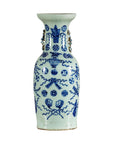 Large Blue and White Porcelain Vase with Hand-Painted Motifs-15. Asian & Chinese Furniture, Art, Antiques, Vintage Home Décor for sale at FEA Home
