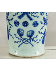Large Blue and White Porcelain Vase with Hand-Painted Motifs-6. Asian & Chinese Furniture, Art, Antiques, Vintage Home Décor for sale at FEA Home