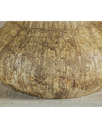 Large Ceramic Vase with Textured Cream and Earth Tones