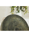 Large Decorative Bronze Gong with Verdigris Patina - image 10