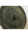 Large Decorative Bronze Gong with Verdigris Patina - image 11
