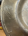 Large Glazed Grey & Black Handcrafted Mexican Charger Plate - FEA Home