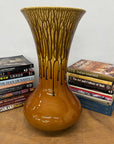 Large Golden Amber Vase with Dramatic Drip Glaze Finish, SKU , image 4