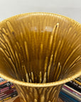 Large Golden Amber Vase with Dramatic Drip Glaze Finish, SKU , image 8