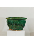 Large Green Glazed Planter, Dragon Relief and Decorative Motifs-4. Asian & Chinese Furniture, Art, Antiques, Vintage Home Décor for sale at FEA Home