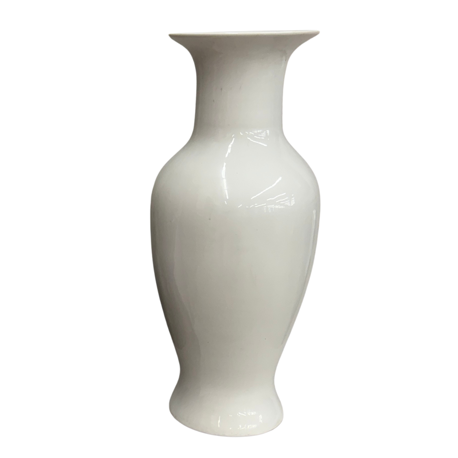 Large Pearl White Ceramic Glazed Vase, SKU , image 1