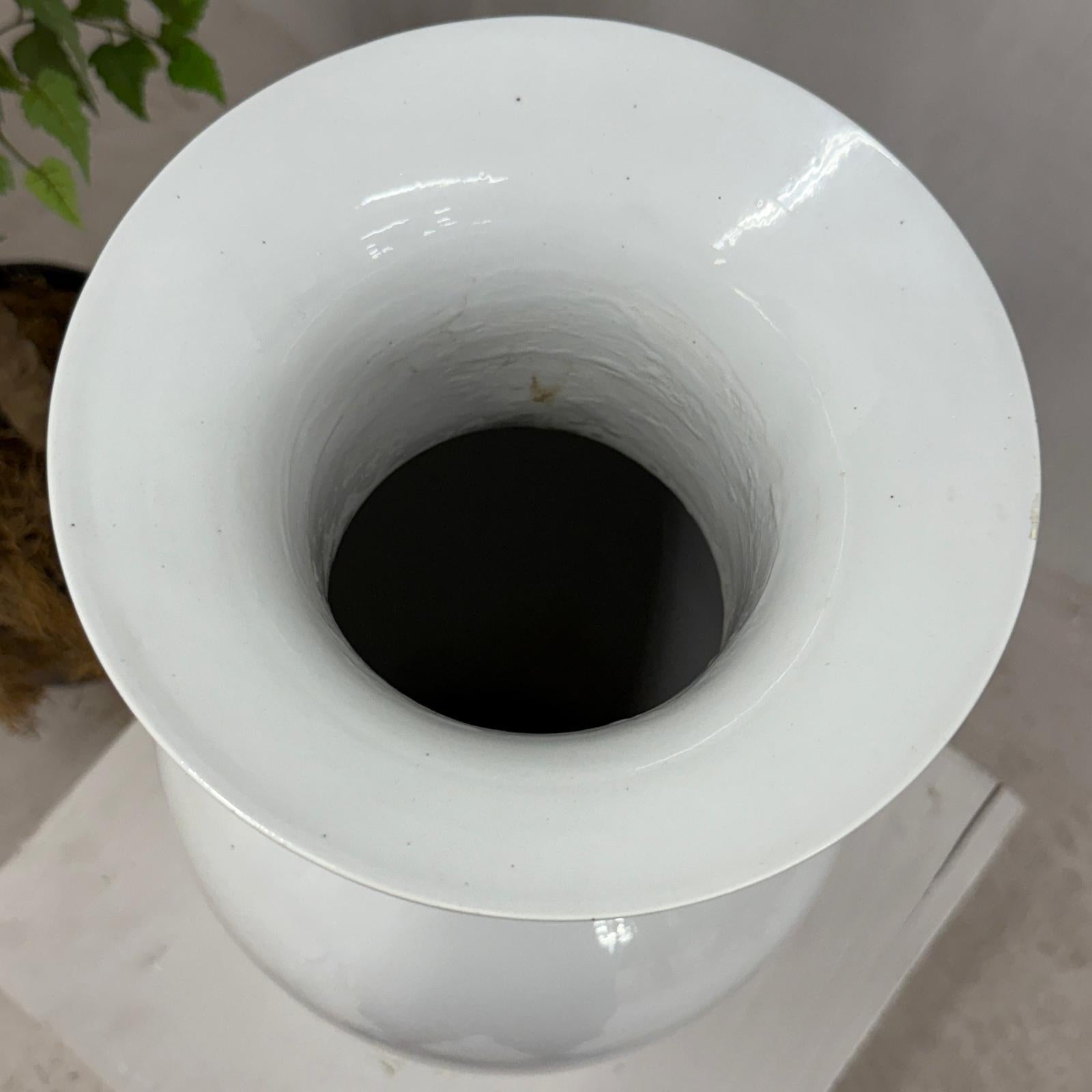 Large Pearl White Ceramic Glazed Vase, SKU , image 7