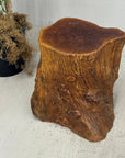 Large Reclaimed Free-Form Tree Trunk Side Pedestal Table - FEA Home
