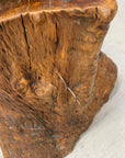 Large Reclaimed Free-Form Tree Trunk Side Pedestal Table - FEA Home