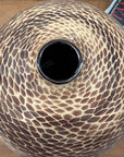 Large Round Ceramic Vase with Brown & Cream Snakeskin Design, SKU , image 10