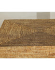 Large Square Rattan Coffee Table with Removable Lid - image 11
