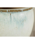 Large Vintage Crackle-Glazed Ceramic Planter in Soft White - image 12