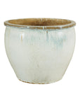 Large Vintage Crackle-Glazed Ceramic Planter in Soft White - image 19