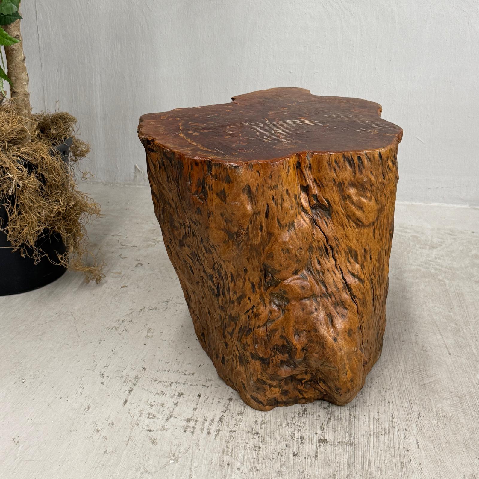 Large Wide Free-Form Reclaimed Tree Trunk Pedestal Table - FEA Home
