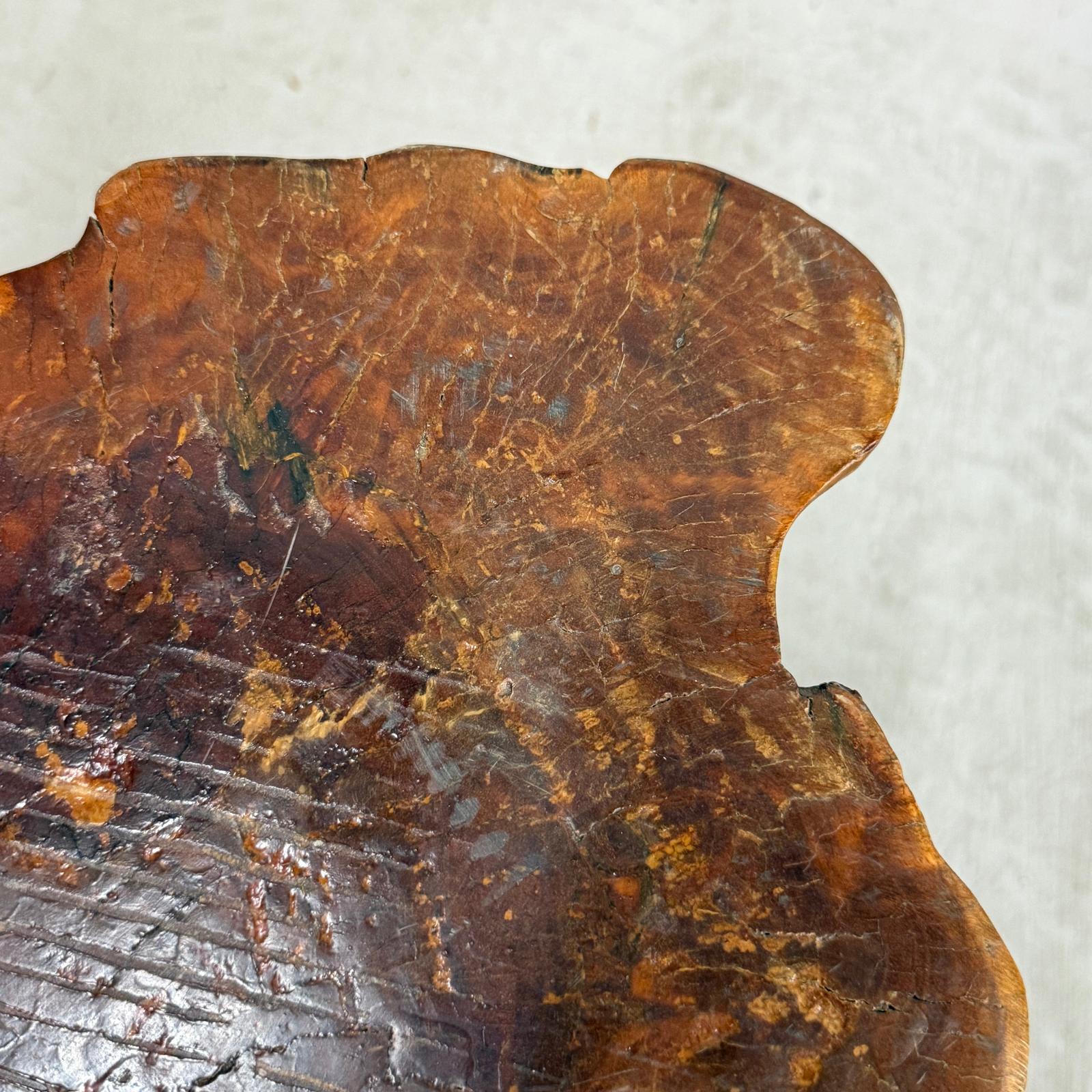 Large Wide Free-Form Reclaimed Tree Trunk Pedestal Table - FEA Home