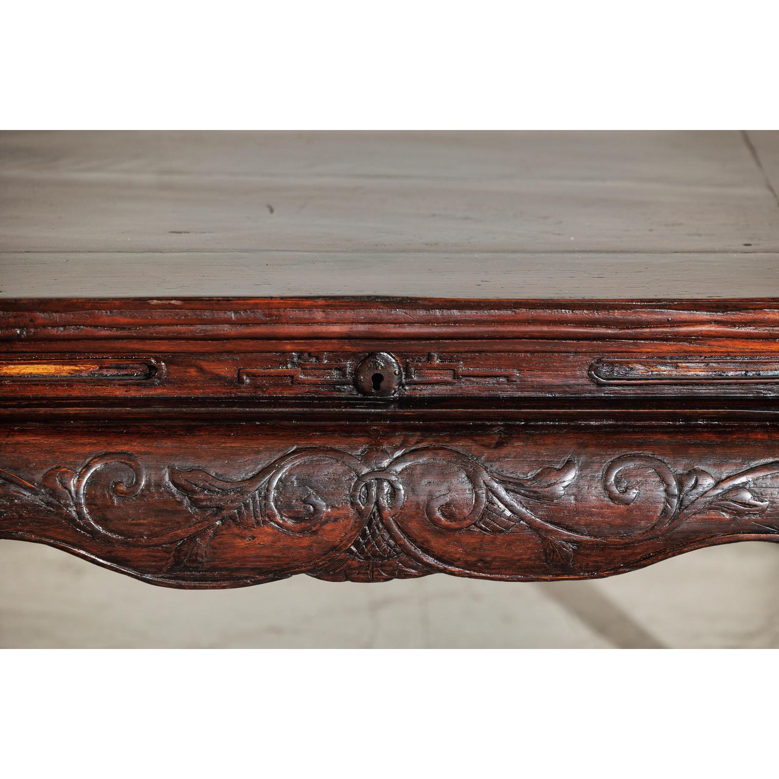 Late Qing Low Coffee Table with Cabriole Legs, Carved Apron and Lift Top-17. Asian &amp; Chinese Furniture, Art, Antiques, Vintage Home Décor for sale at FEA Home