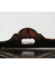 Late Qing Red and Black Lacquered Rice Measure Bucket with Carved Panels-12. Asian & Chinese Furniture, Art, Antiques, Vintage Home Décor for sale at FEA Home