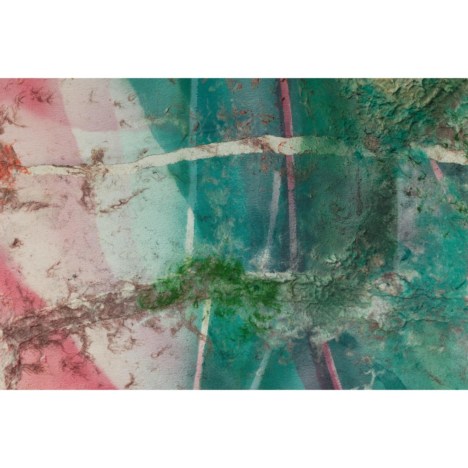 Leanne Weissler Abstract Painting in Lucite Box Frame with Vibrant Pastel Hues-11. Asian &amp; Chinese Furniture, Art, Antiques, Vintage Home Décor for sale at FEA Home