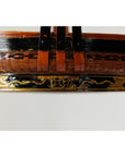 Lidden Woven Basket, Black Lacquer Handle and Gilt Decoration-12. Asian & Chinese Furniture, Art, Antiques, Vintage Home Décor for sale at FEA Home