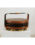 Lidden Woven Basket, Black Lacquer Handle and Gilt Decoration-4. Asian & Chinese Furniture, Art, Antiques, Vintage Home Décor for sale at FEA Home