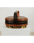 Lidden Woven Basket, Black Lacquer Handle and Gilt Decoration-5. Asian & Chinese Furniture, Art, Antiques, Vintage Home Décor for sale at FEA Home