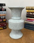 Light White Crackle Vase with Bold Geometric Stacked Form, SKU , image 3