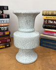 Light White Crackle Vase with Bold Geometric Stacked Form, SKU , image 6