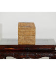 Long Rectangular Woven Rattan Lidded Box, Country Style-10. Asian & Chinese Furniture, Art, Antiques, Vintage Home Décor for sale at FEA Home