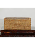 Long Rectangular Woven Rattan Lidded Box, Country Style-4. Asian & Chinese Furniture, Art, Antiques, Vintage Home Décor for sale at FEA Home