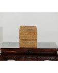 Long Rectangular Woven Rattan Lidded Box, Country Style-6. Asian & Chinese Furniture, Art, Antiques, Vintage Home Décor for sale at FEA Home