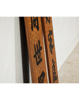 Pair of 1920s Lacquered Calligraphy Signs with Hand-Carved Characters-10. Asian & Chinese Furniture, Art, Antiques, Vintage Home Décor for sale at FEA Home