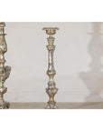 Pair of Baroque Revival Silver-Plated Bronze Candlesticks-7. Asian & Chinese Furniture, Art, Antiques, Vintage Home Décor for sale at FEA Home
