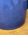 Periwinkle Blue Vase with Olive Neck and Red Drip Glaze, SKU , image 6