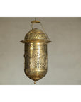 Pierced Brass Hanging Decorative Lantern with Arch Motifs - image 4
