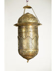 Pierced Brass Hanging Decorative Lantern with Arch Motifs - image 5