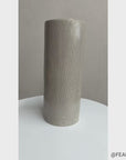 Rounded Black & White Small Checkered Patterned Ceramic Vase