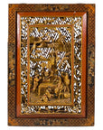 Carved Chinese giltwood wall panel rotating view