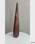 Tall and Skinny Textured Brown & Copper Ceramic Prem Vase